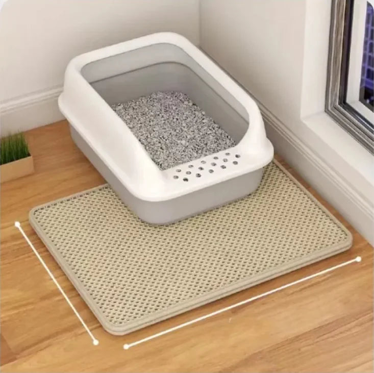 Double-Layer Anti-Tracking Cat Litter Mat - PawPal Shop