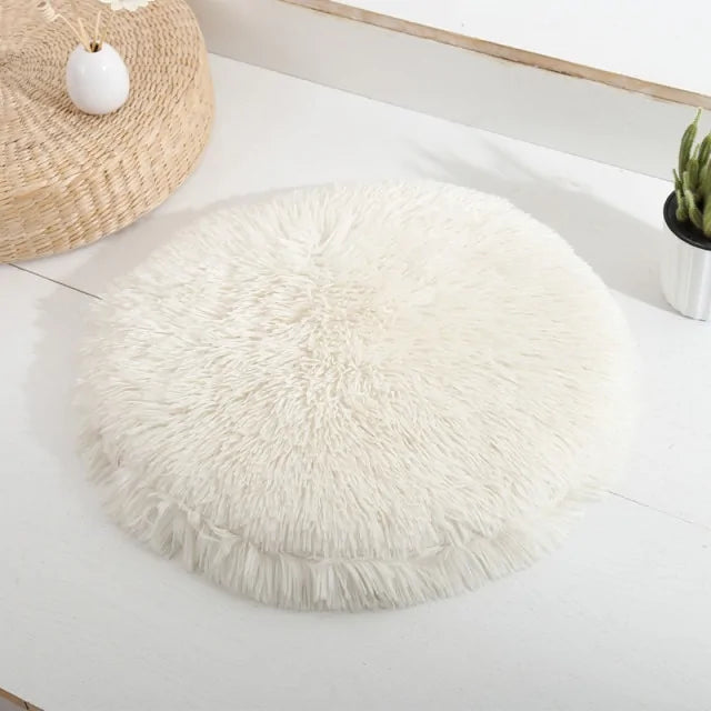 Fluffy Round Pet Mat Bed - PawPal Shop