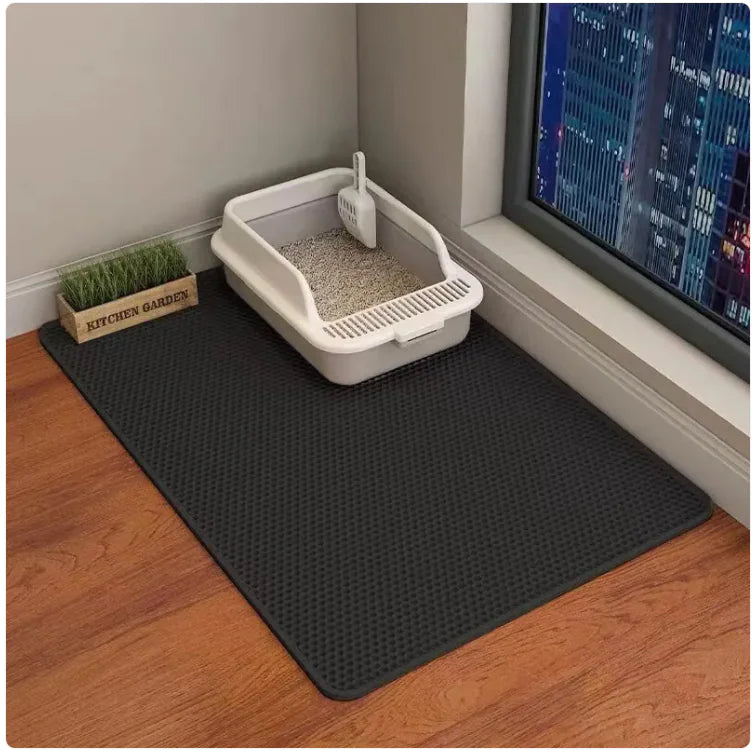 Double-Layer Anti-Tracking Cat Litter Mat - PawPal Shop