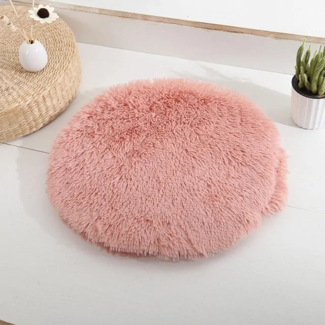 Fluffy Round Pet Mat Bed - PawPal Shop