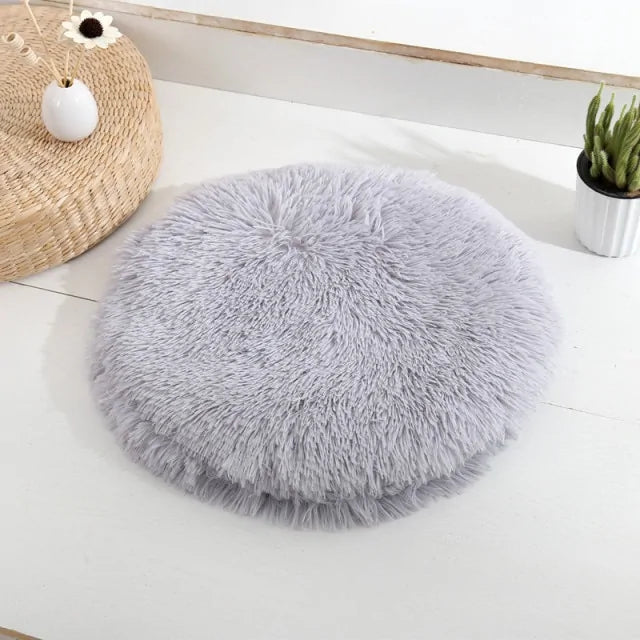 Fluffy Round Pet Mat Bed - PawPal Shop