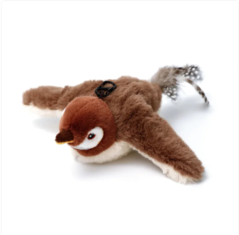 Interactive Plush Pet Toy - Sound & Motion Jumping Fish or Flapping Bird - PawPal Shop