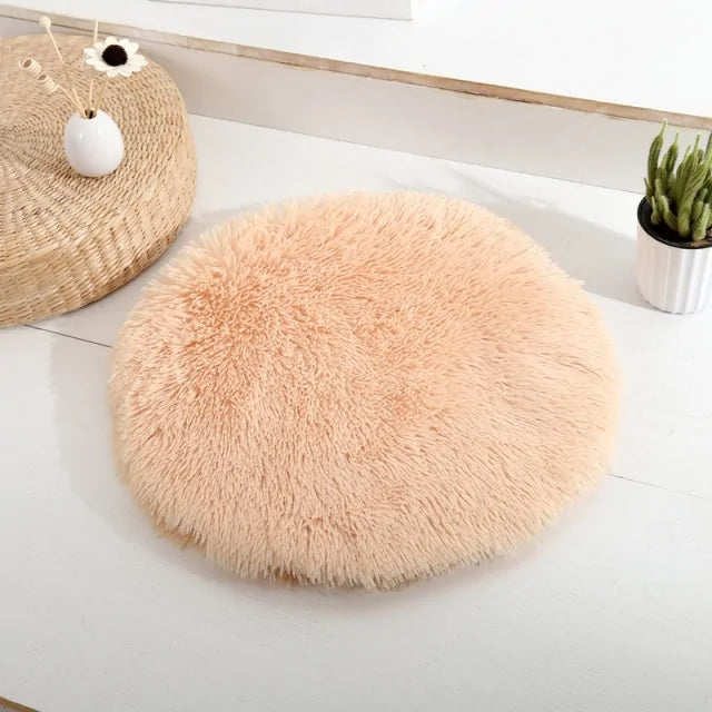 Fluffy Round Pet Mat Bed - PawPal Shop