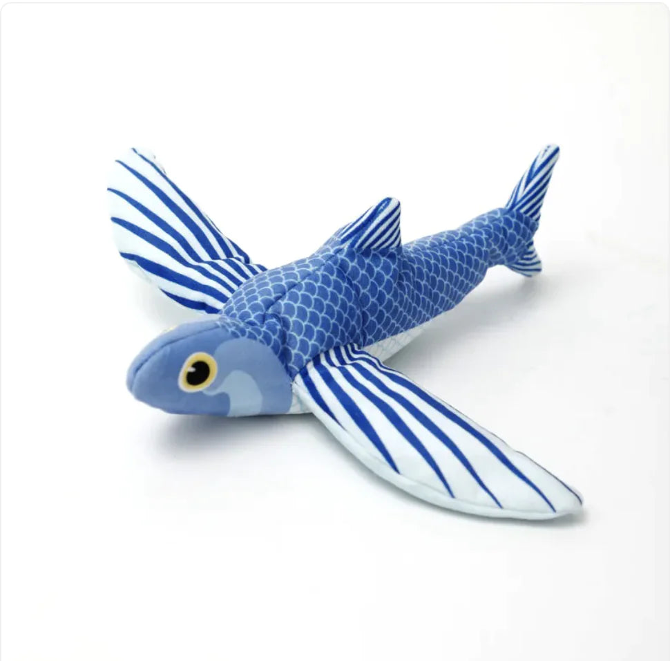 Interactive Plush Pet Toy - Sound & Motion Jumping Fish or Flapping Bird - PawPal Shop