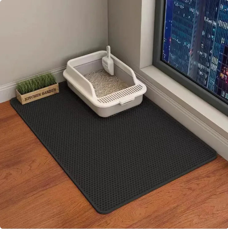 Double-Layer Anti-Tracking Cat Litter Mat - PawPal Shop