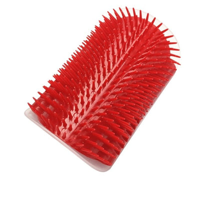 Corner-Mounted Pet Grooming Comb for Cats