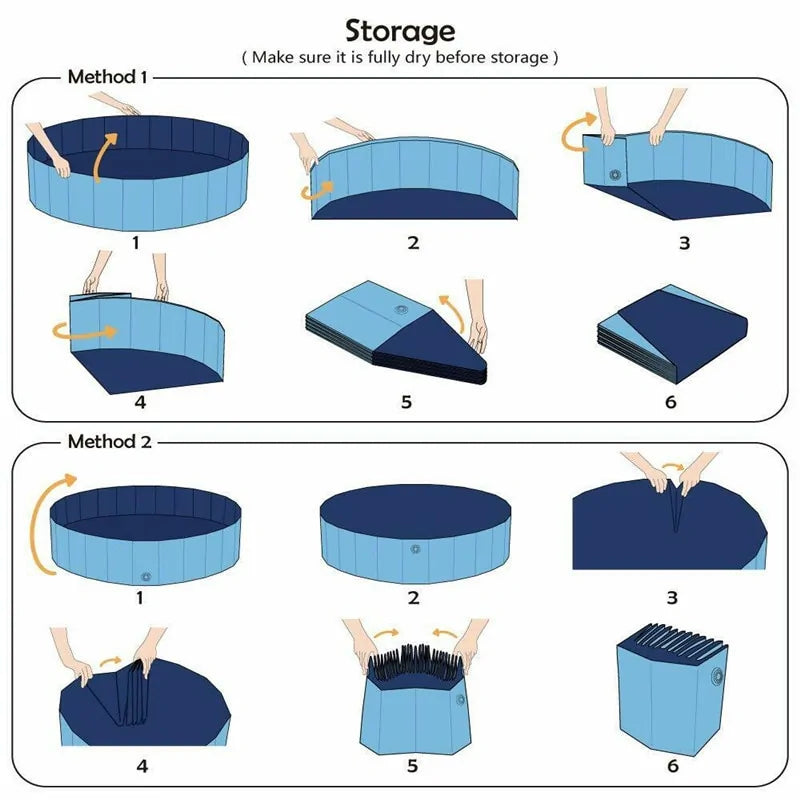 Foldable Swimming Pool for Swim & Bath - PawPal Shop 