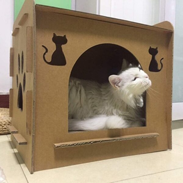 Cardboard Cat House