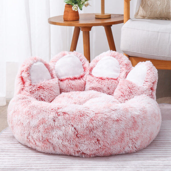 Anti Anxiety Paw Dog Bed with Removable Cover