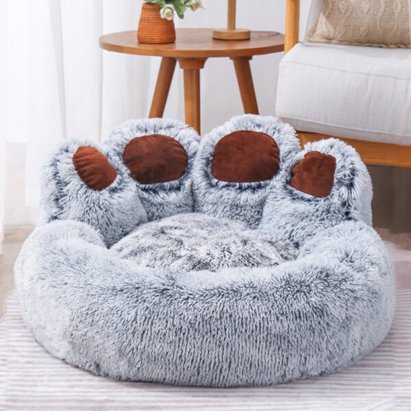 Anti Anxiety Paw Dog Bed with Removable Cover