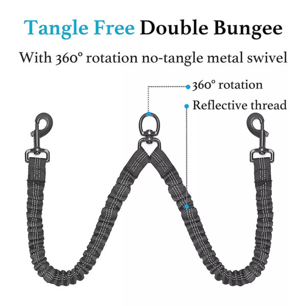 Tangle Free Double Dog Lead