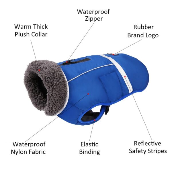 Pawfect4Pets Reversible Dog Puffer Jacket