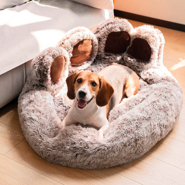 Anti Anxiety Paw Dog Bed with Removable Cover